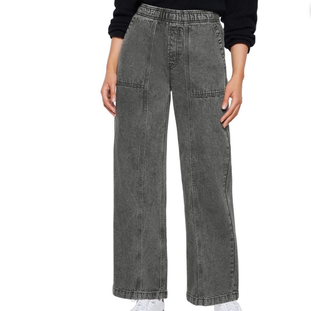 GAP Dark Gray Wide-Leg Jeans